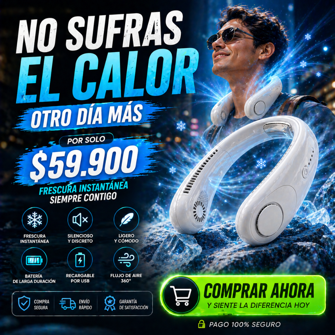 👉 No dejes que el calor arruine tu día 🔥❌ - Ventilador Portatil De Cuello