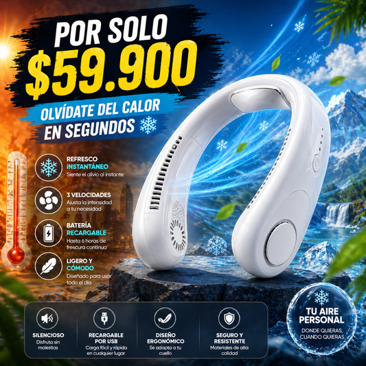 👉 No dejes que el calor arruine tu día 🔥❌ - Ventilador Portatil De Cuello