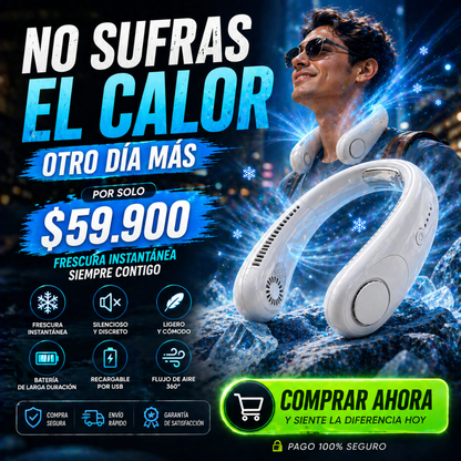 👉 No dejes que el calor arruine tu día 🔥❌ - Ventilador Portatil De Cuello