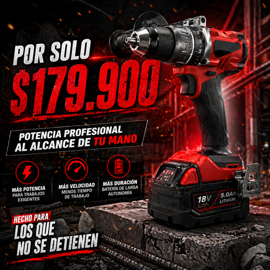 Trabaja Más Rápido, Con Más Fuerza y Sin Límites 🚀 - Taladro Milwaukee