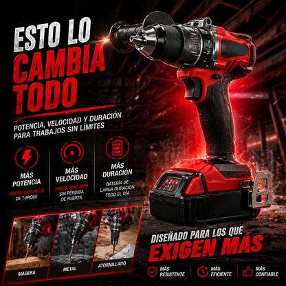 Trabaja Más Rápido, Con Más Fuerza y Sin Límites 🚀 - Taladro Milwaukee