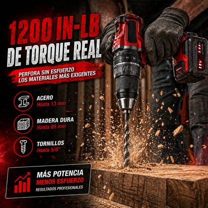 Trabaja Más Rápido, Con Más Fuerza y Sin Límites 🚀 - Taladro Milwaukee