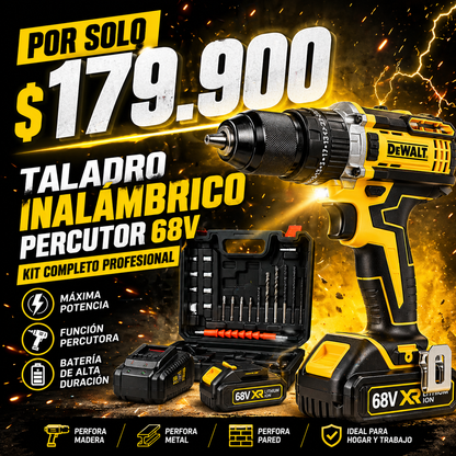 ¡POTENCIA BRUTAL EN TUS MANOS CON EL TALADRO DEWALT!